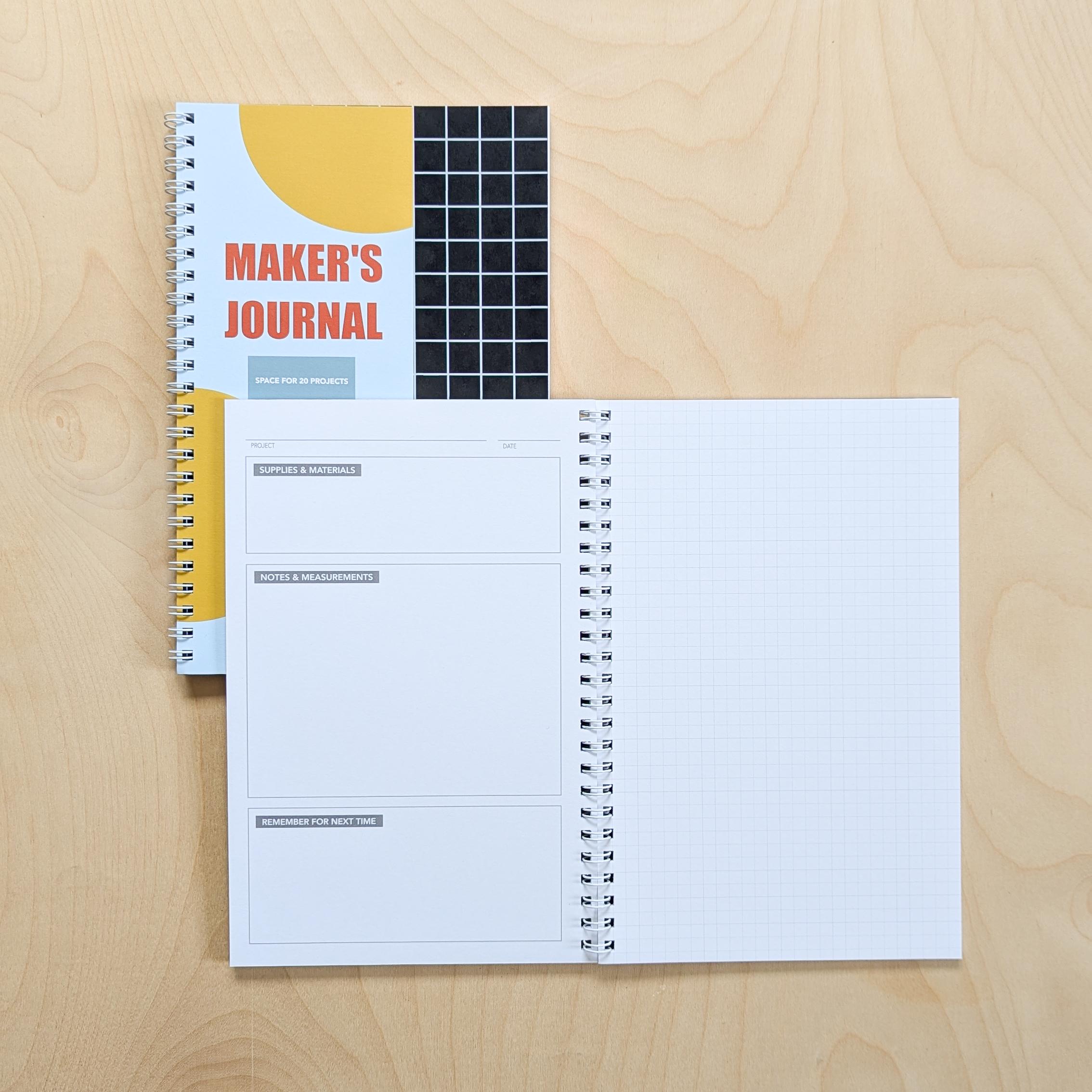 Maker Journal / Planner / Notebook - Etsy