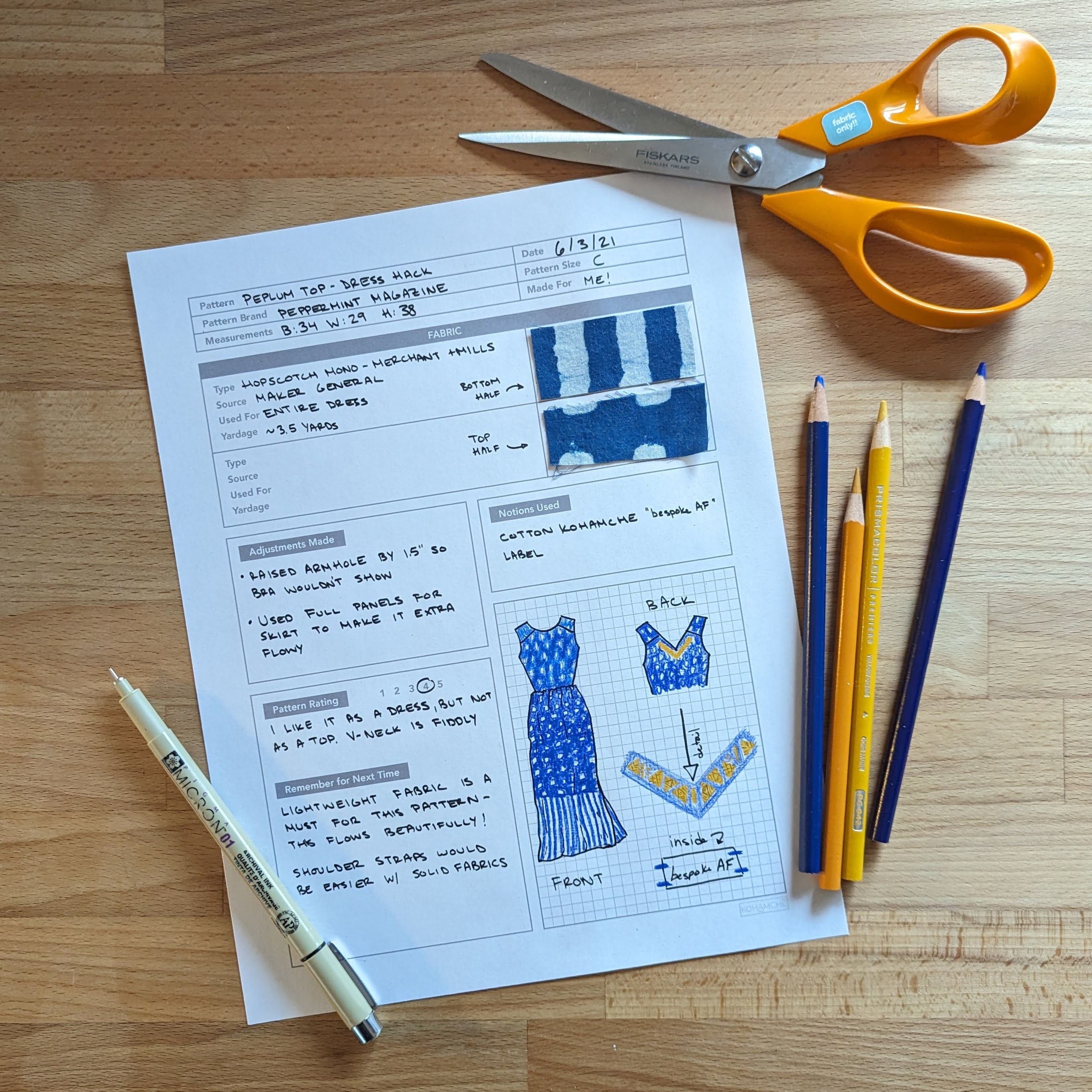 Printable SEWIST Journal / Notebook Page - DIGITAL DOWNLOAD