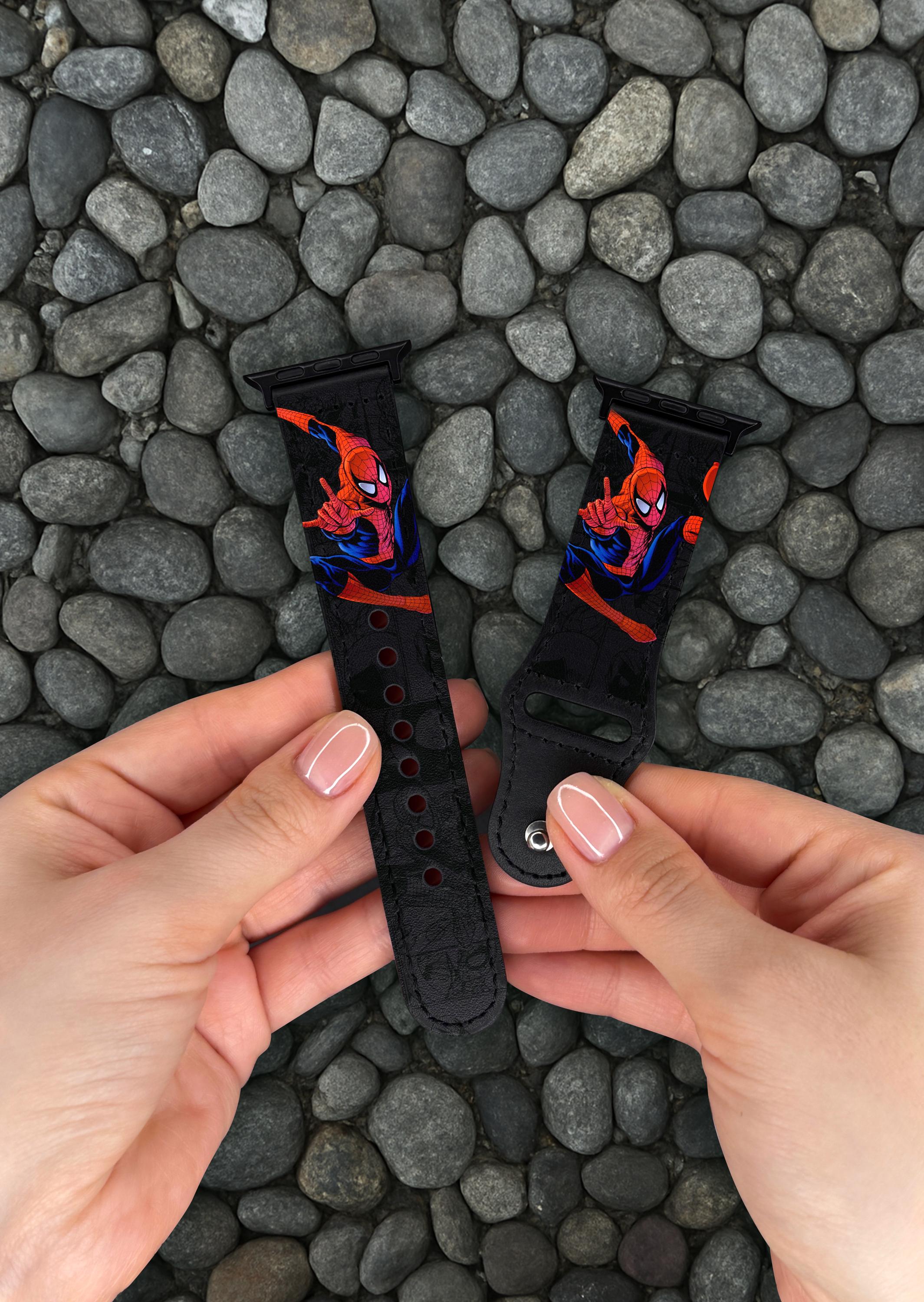 Apple Watch - スパイダーマン Spiderman Apple Watch Series 11 Band 40 41 42 Mm, Spider Man Vegan
