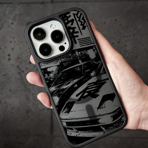 Funda para iPhone JDM Drift, funda MagSafe Street Racer para iPhone 17, 16 y 15 Pro Max, diseño de coche de Tokio para Samsung S24 FE y S25 Ultra Pixel