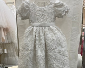 Pure White My Lady Lace Baptism Gown 20235