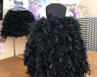 Black Feather Dress