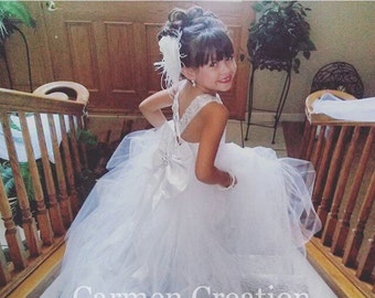 Mini Bride Flower Girl Dress Etsy Hong Kong