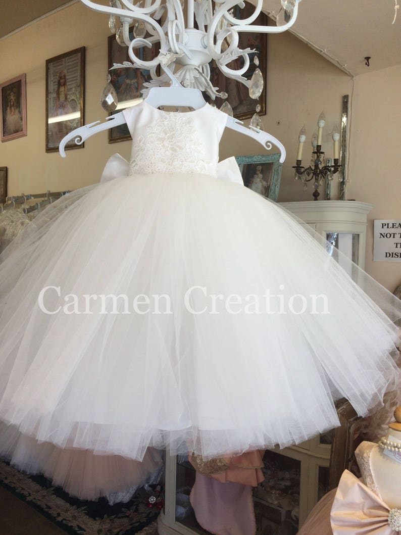 Mini Bride Flower Girl Dress 1000 NB image 4