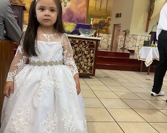 Pure White Baptism Dress