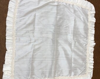 Raw Silk Baptism Blanket