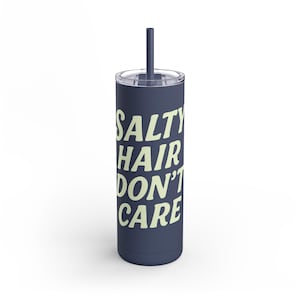 Skinny Tumbler, Beach Tumbler, 20oz Tumbler, Iced Coffee Cup, Beach Lover Gift, Maars Maker Cup, Beach Vacation Drinkware, Beach Theme
