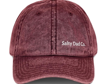 Embroidered Cotton Twill Cap: Washed Vintage Baseball Hat