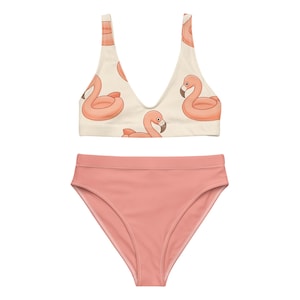 The Float Flamingo Recycled High-Waisted Bikini (Piña Colada Mischief Edition)