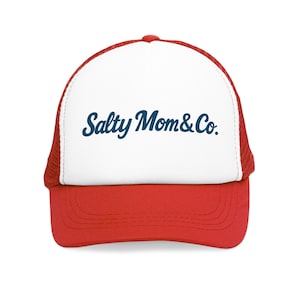 Beach Hat, Trucker Hat, Summer Hat, Fishing Hat, Vacation Hat, Outdoor Hat, Gift for Her, Salty Mom Mesh Cap