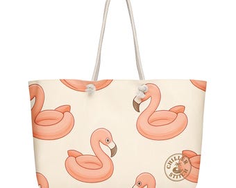 Darling, Stand Out with This Flaming Weekender Bag by The Chiller Stitch