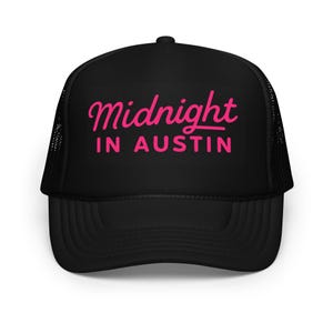 Midnight in Austin Trucker Hat: Coastal Cowgirl Bachelorette Party Hat