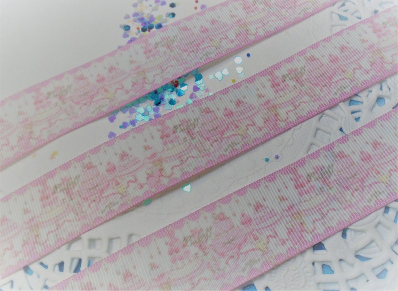 hairties diy headbands keys dresses wrapping crafts. 3 Yards 1 25mm Lolita Pastel Pink Cake Ribbon hairbows scrapbooking