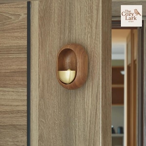Japanese Wooden Wind Chime – Wireless Decorative Doorbell for Home Entrance or Hanging Décor