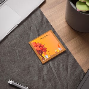 Bloc-notes sur le thème de l'automne, Bloc-notes douillets, Notes autocollantes de saison, Organisation pour l'automne, Accessoires pour agenda citrouilles et épices