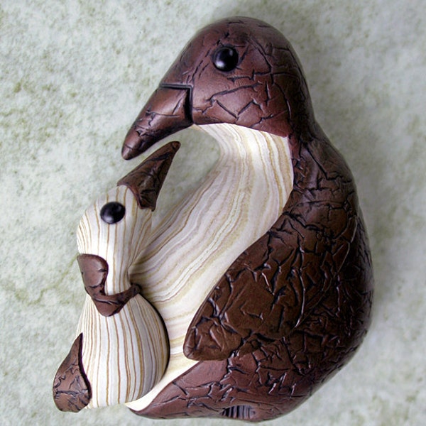 Wood n Leather Penguins