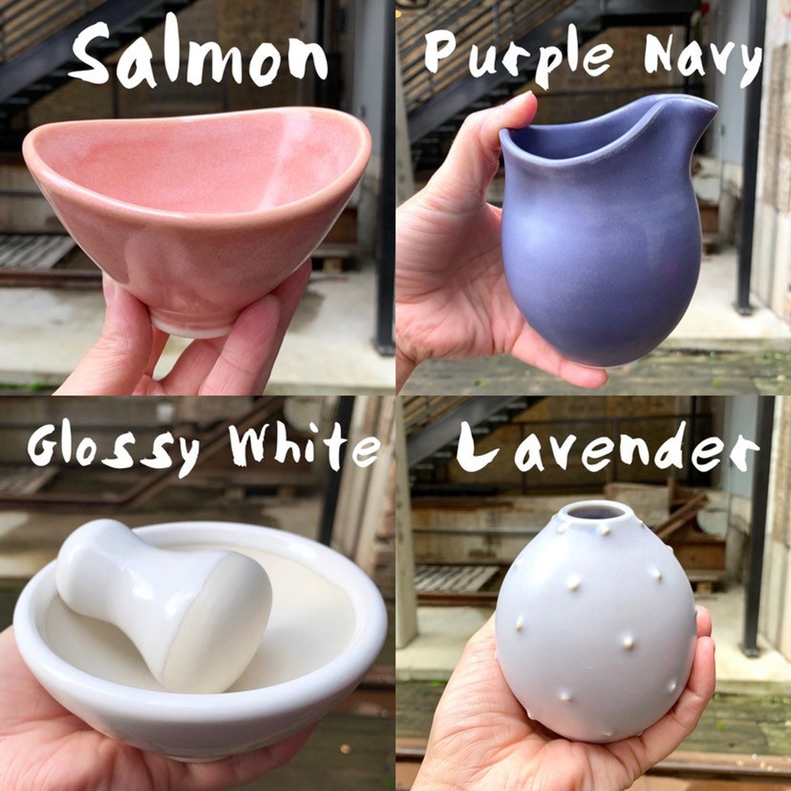 Pottery Berry Bowl with Handle Small Ceramic Colander Etsy