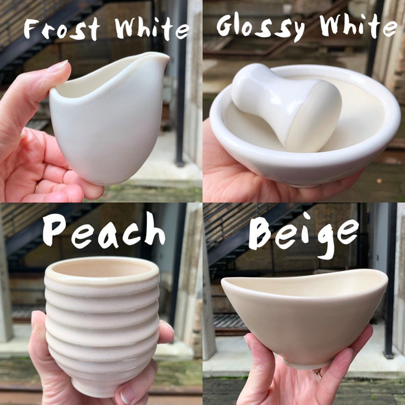 Pottery Berry Bowl with Handle Small Ceramic Colander Etsy