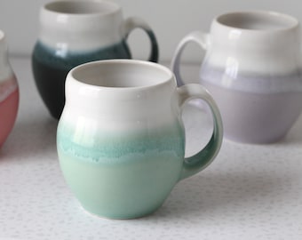 Drip Porcelain Pottery Mug - Coffee Cup