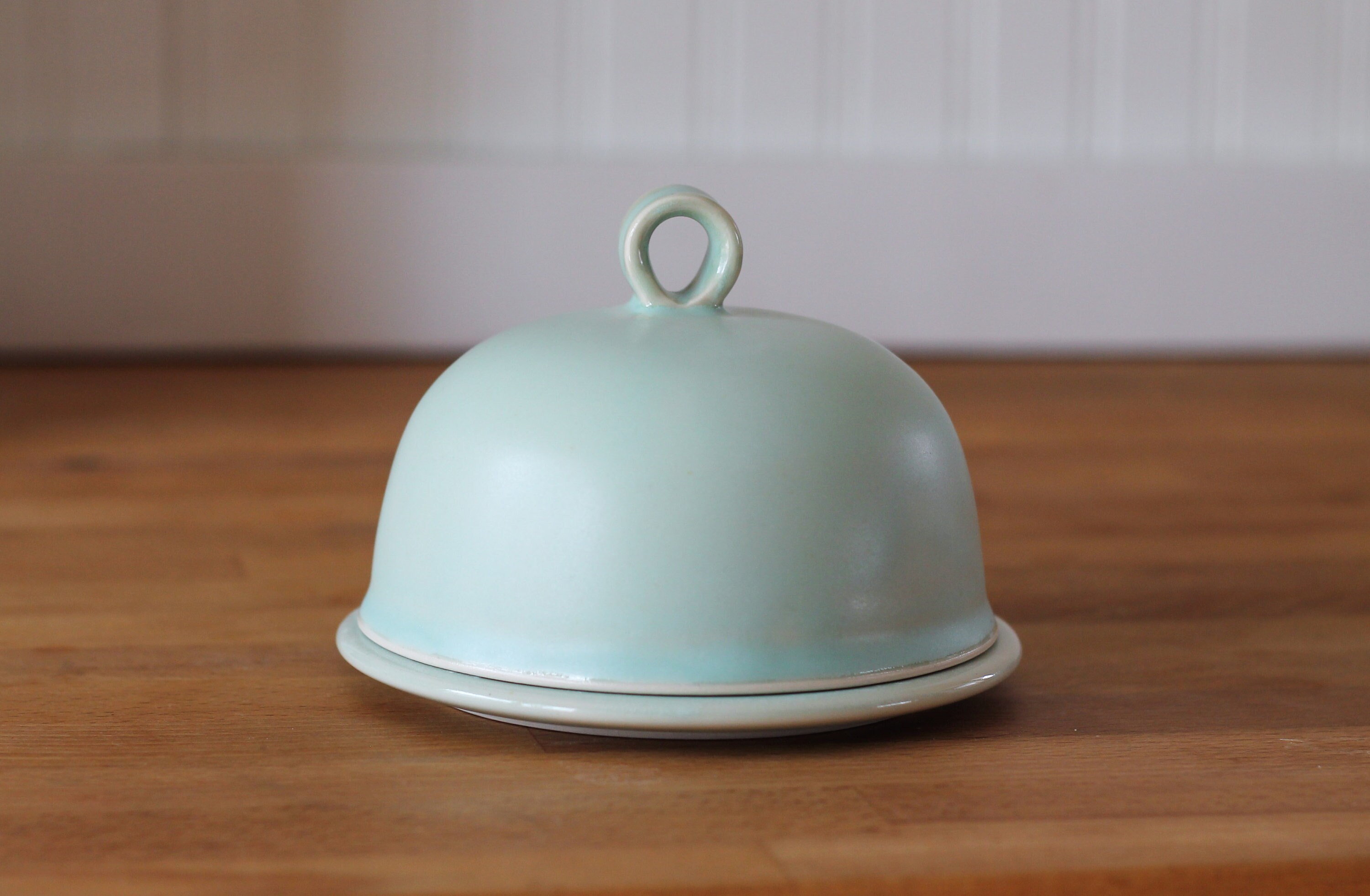 Butter Dish Round Dome Covered Butter Dish Etsy