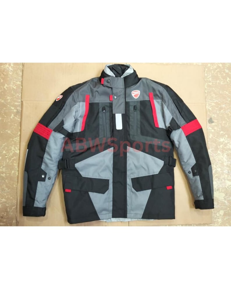 Ducati Strada C4 Textile Motorcycle Jacket – All-Weather Riding Jacket for Women | Waterproof Cordura Fabric | CE Armoured Protective Gear image 2