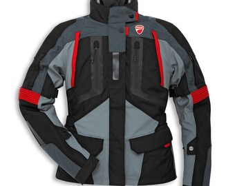 Ducati Strada C4 Textile Motorcycle Jacket – All-Weather Riding Jacket for Women | Waterproof Cordura Fabric | CE Armoured Protective Gear