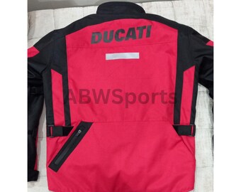 Ducati Tour C4 メンズ 防水テキスタイル モーターサイクルジャケット