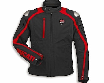 Ducati Corse Tex C6 motorjas – Premium beschermende kleding voor heren | Waterdichte cordurastof | CE-gecertificeerd pantser voor maximale veiligheid