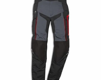 Pantalones de moto Ducati Strada C5 para hombre, impermeables y de tela, con protecciones CE para turismo y aptos para todo tipo de clima.