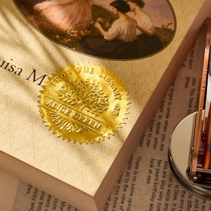 CUSTOM EMBOSSER / Initials Embosser / library embosser / From the Library of / Cat Lover Gifts/Book Lover Gifts / Wedding Embosser