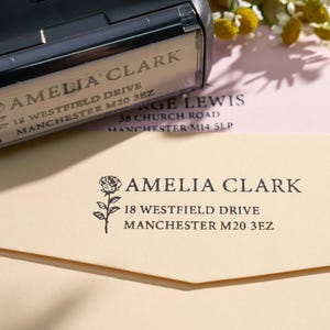 Custom Address Stamp | Wedding Stamper | Self inking Stamp | Wedding Stamp | Return Address Stamp | Business Stamp | ADDRESS EMBOSSER