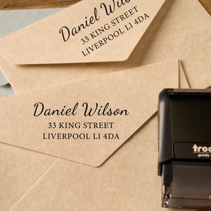 Custom Address Stamp | Wedding Stamper | Self inking Stamp | Wedding Stamp | Return Address Stamp | Business Stamp | ADDRESS EMBOSSER