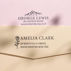 Custom Address Stamp | Wedding Stamper | Self inking Stamp | Wedding Stamp | Return Address Stamp | Business Stamp | ADDRESS EMBOSSER