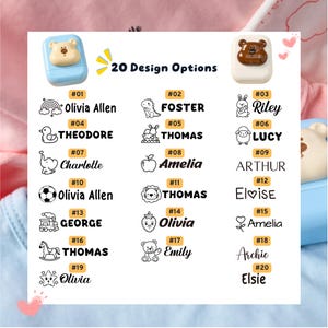 Custom Name Stamp – Personalized Clothing Stamp for Kids Clothes – Cute Signature Stamp – Customizable Name Stamp