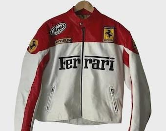 Leather ferrari jacket - Etsy 日本