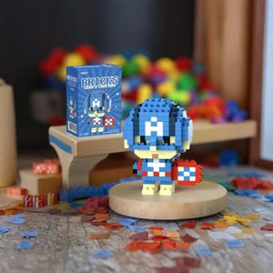 Bloques de construcción Lego Capitán América de Disney Marvel Legends, personajes de dibujos animados, juguetes para niños, regalos