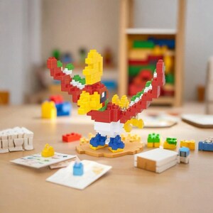 DIY Pokemon Blokken Kleine Cartoon Mini Bouwsteen Ho-oh Anime Assembleer Actie Model Poppen Speelgoed