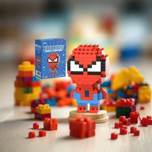 Bloques de construcción Lego Spider Man de Disney Marvel Legends, bloques de construcción de personajes de dibujos animados, juguetes para niños, regalos.