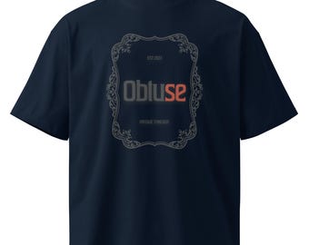 T-shirt unisex oversize con collo alto in tessuto organico