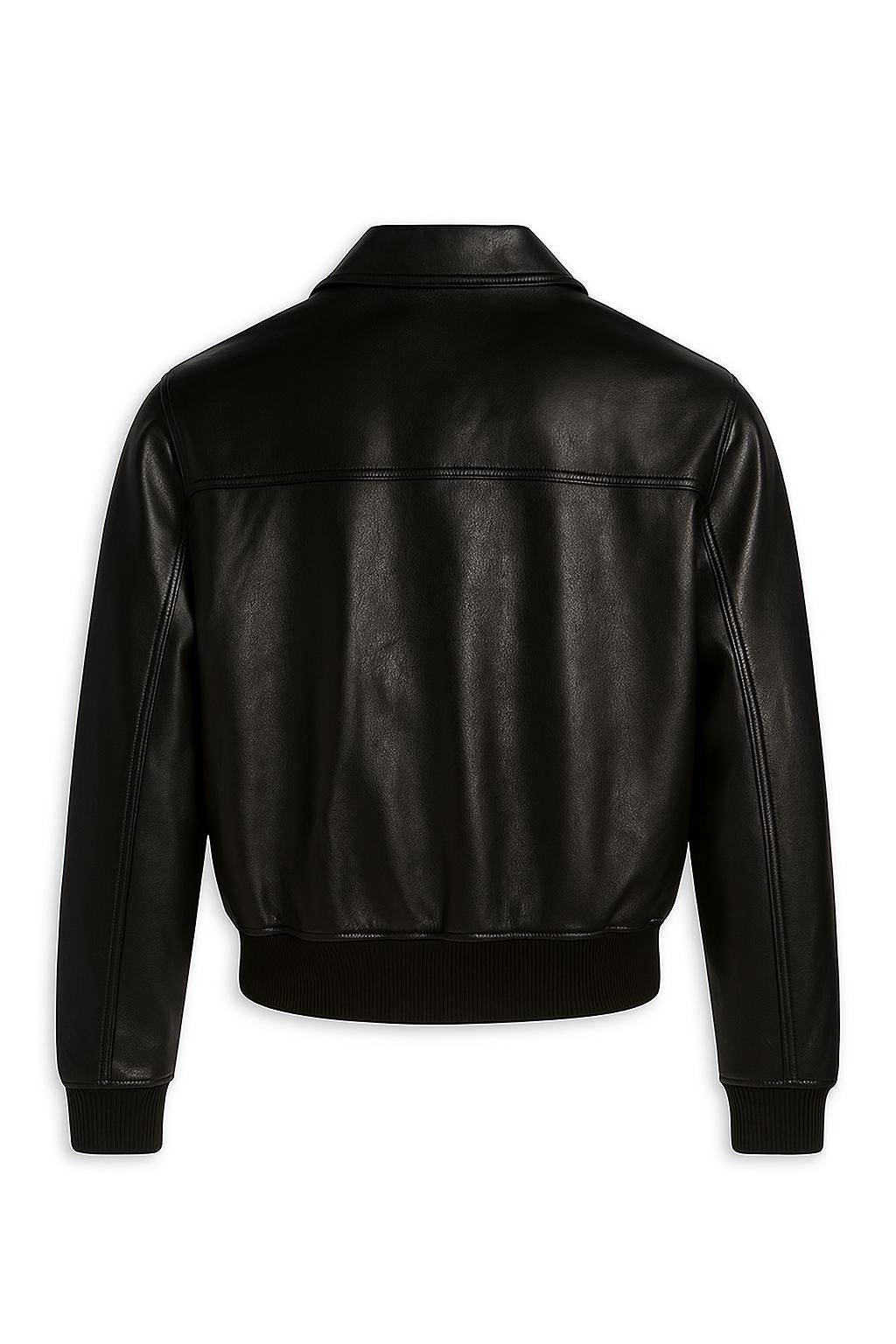ア*ダ様 レザー ボンバージャケット 黒 ☆ドイツ発*ZARA*フェイクレザーカラーネックボンバージャケット (ZARA