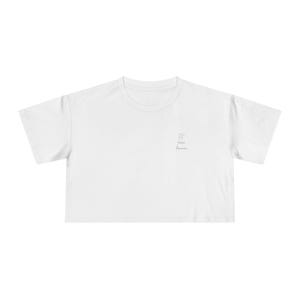 Fierce Feminine Crop Tee: Trendy Women&#39;s Cotton Top