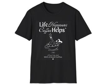 Unisex Coffee Lover T-Shirt | Fun Gift for Friends, Casual Tee, Coffee Enthusiast Apparel, Birthday, Coffee Shop Wear