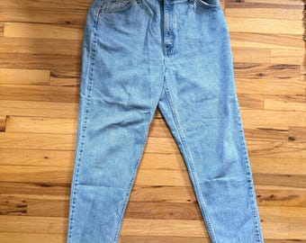 Levi's 921 Orange Tab Vintage 90s Tapered Leg High Rise Mom Jeans 16 Short USA