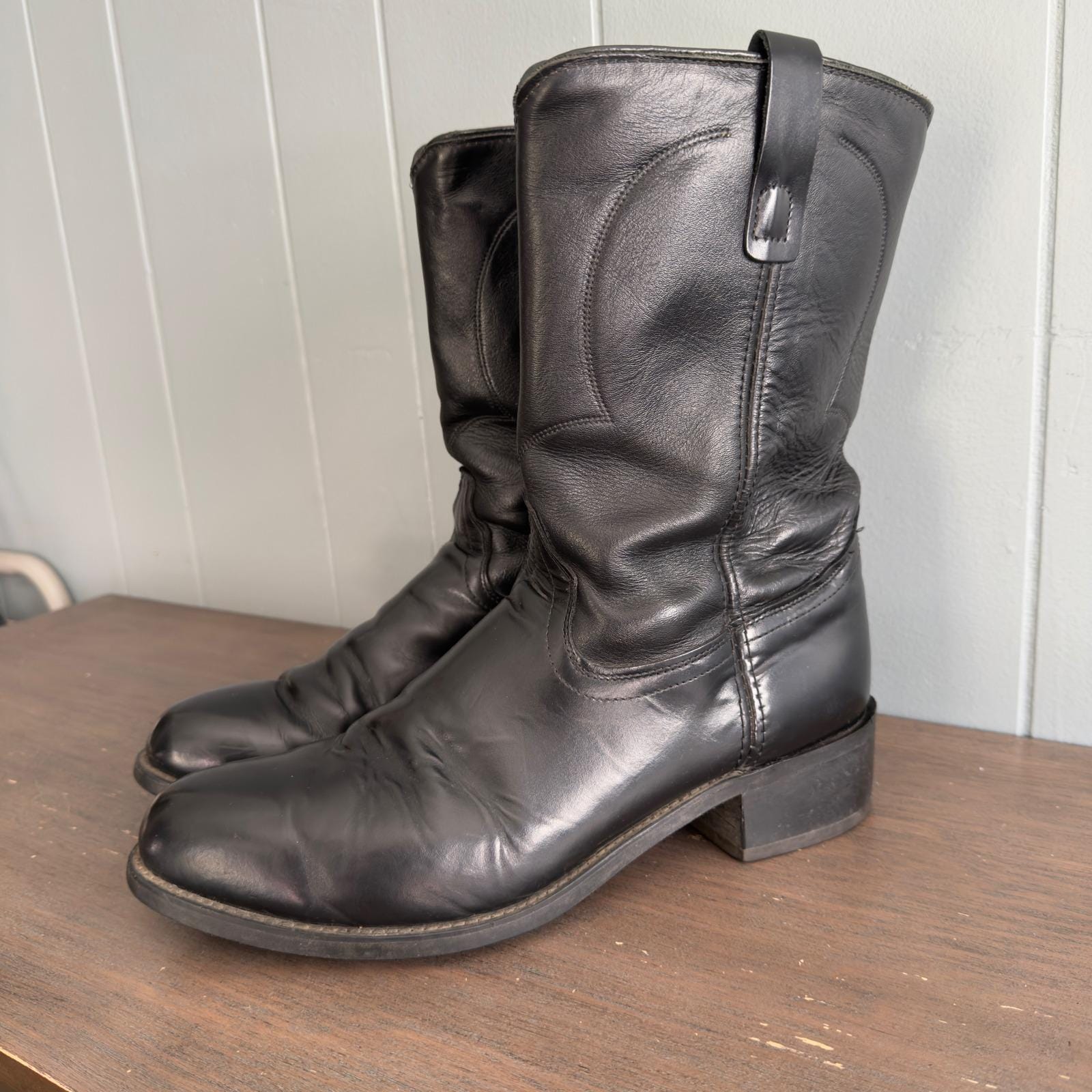 ⭐️未使用⭐️　CHAMULA　2672　カウボーイブーツ　ブラック　レザー CHAMULA #2672 カウボーイ ブーツ | CHAMULA | ハリウッドランチ