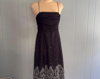 90er Jahre Y2K Satin Babydoll Kleid HOCO Cocktail Balletcore Whimsygoth Witchy Fairy