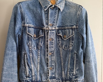 Vtg The Gap Stores Denim Trucker Jacke 80er 90er Acid Wash Indie Sleaze Unisex M
