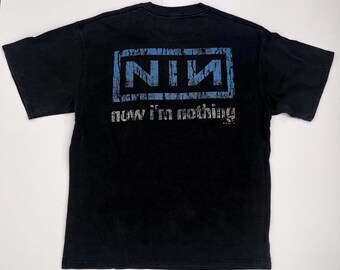 Nine Inch Nails Now I'm Nothing Tour T-shirt | NIN Merch | Black