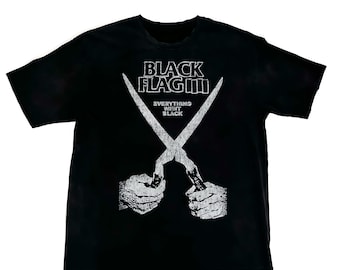 Black Flag T-Shirt | Punk Tee | Hardcore Band Shirt | Vintage Style