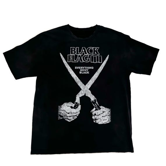 Black Flag T-shirt | Punk Tee | Hardcore Band Shirt | Vintage