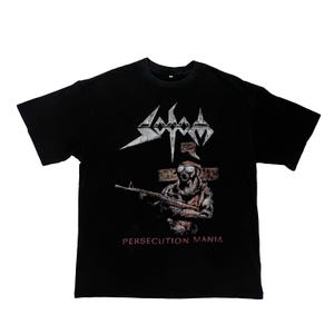 Sodom T-Shirt | Persecution Mania Thrash Metal Tee | German Thrash Band Shirt | Vintage Style T Shirt